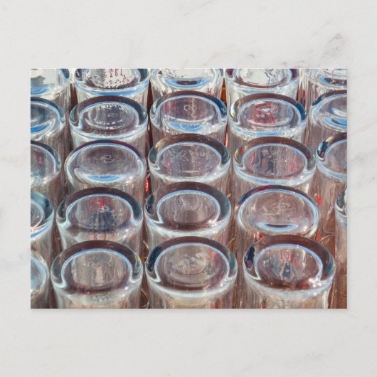 Drinks Gläser Abstrakt Feiertagspostkarte (Vorderseite)