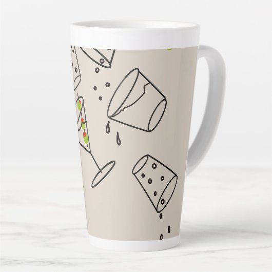 Drinks Latte Mug Cup Milchtasse (Rechte Ecke)