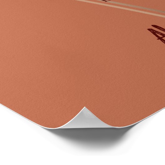 Drinks Menü Pampas Grass Bridal Wedding Sign Poster (Ecke)