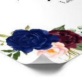 Drinks Menü Schild Hochzeit marokkanisch bordeauxf (Ecke)