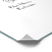 Drinks Menu Wedding Poster (Ecke)