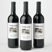 Drinks on us open bar pet photo wedding couple dat weinetikett (Flaschen)