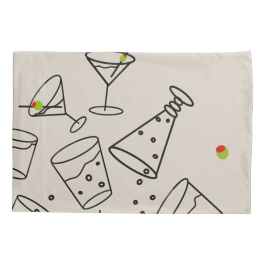 Drinks Pillowcases Kissenbezug (Rückseite-Links)