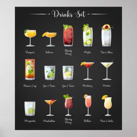 Drinks Set Poster (Vorne)