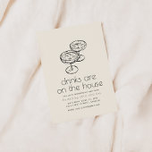 Drinks sind auf dem House Housewarming Party Einla Einladung