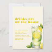 Drinks sind auf dem House Summer Party Invite Einladung (Vorderseite)