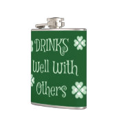 Drinks St. Patricks Day Funny Green Flachmann (Links)