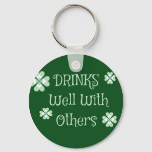 Drinks St. Patricks Day Funny Green Schlüsselanhänger