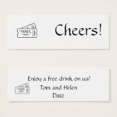 Drinks Ticket - Genießen Sie einen kostenfreien Dr (Vorne & Hinten)