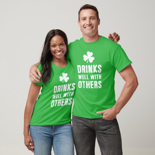 Drinks Well With Others St. Patrick's Day Tee (Unisex)