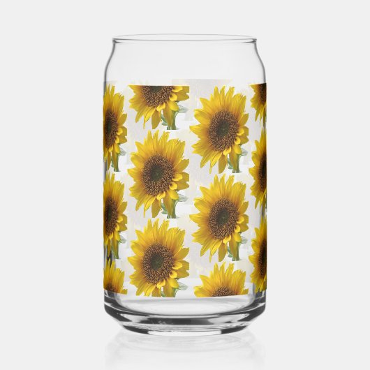 Drinkware Set Cute Sunflower Dosenglas (Vorderseite)