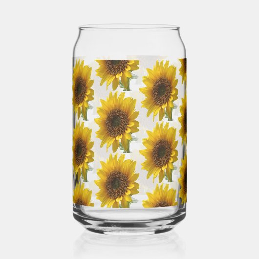 Drinkware Set Cute Sunflower  Dosenglas (Rückseite)