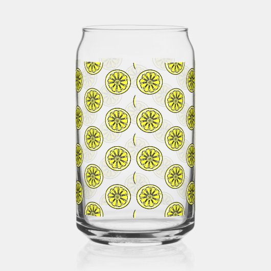 Drinkware Set Cute Yellow Lemons Dosenglas (Rechts)