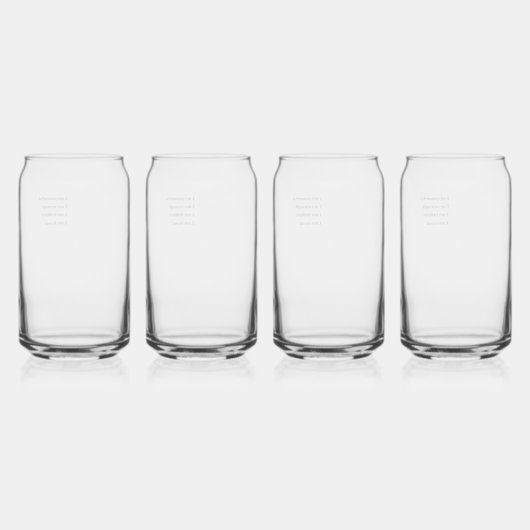 Drinkware Set Dosenglas (Hinten)