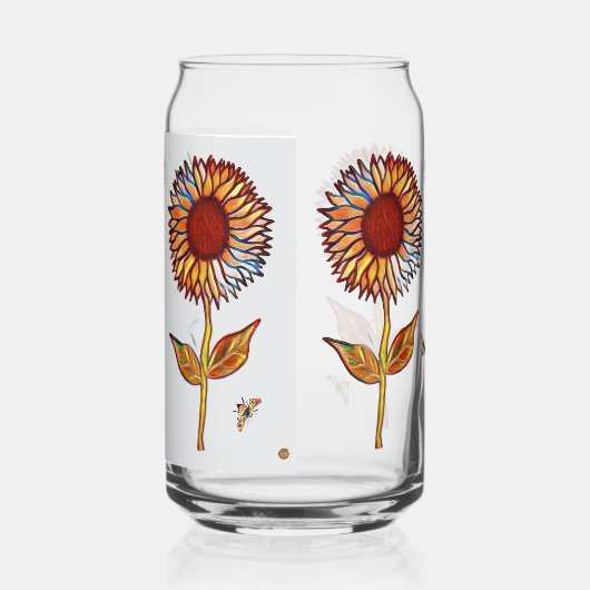 Drinkware Set Glasses Sunflowers Dosenglas (Links)