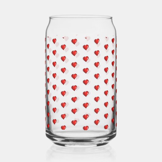Drinkware Set Love Red Hearts Dosenglas (Rückseite)