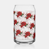 Drinkware Set Love Red Rose Floral  Dosenglas (Links)