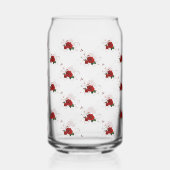 Drinkware Set Love Red Rose Floral Dosenglas (Rückseite)