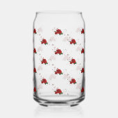 Drinkware Set Love Red Rose Floral Dosenglas (Links)