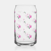 Drinkware Set Pink Rose Butterfly Dosenglas (Rechts)