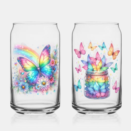 Drinkware Set-Spring Floral Drinkware Dosenglas (Rückseite)