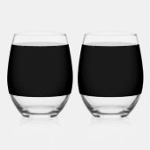 Drinkware Set Stemless Wine Glass Weinglas Ohne Stiel (Rückseite)
