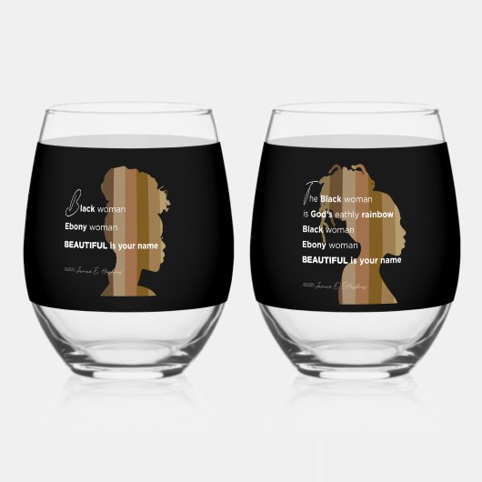 Drinkware Set Weinglas Ohne Stiel (Vorderseite)