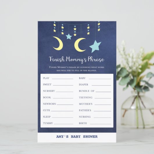 DRINT Twinkle Twinkle Moon Stars Baby Showspiel (Stehend Vorderseite)