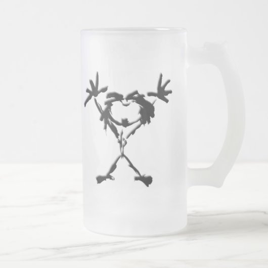 drio stickman mattglas bierglas (Rechts)