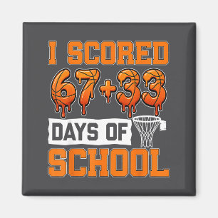 Drip 100. Basketball-Tage 100 Tage Schule Schule F Magnet