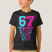 Drip 67 Basketball Six Seven Meme Game Day 6 7 Tee (Vorderseite)