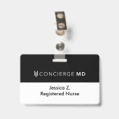 Drip & CMD-Abzeichen (hinten und vorne) Ausweis (Rückseite mit Clip)