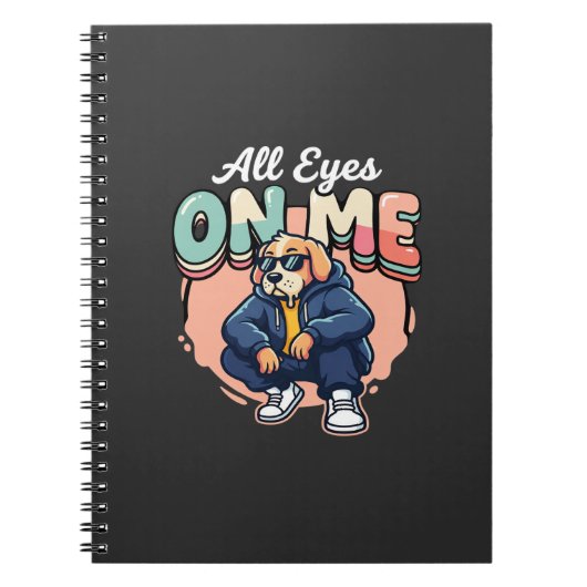 Drip Dog All Eyes On Me Notizblock (Vorderseite)