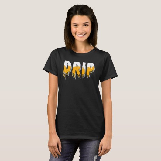 Drip Dripping OG Yellow Toe 1s Matching T-Shirt (Vorne ganz)
