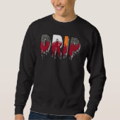 Drip Dripping Retro Cardinal Red 3s Matching Sweatshirt (Vorderseite)