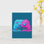 Drip Gamer Controller Boys Video Game Retro Gaming Karte (Gelbe Blume)