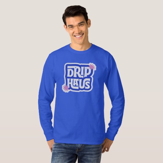 Drip Haus – Retro-Spiel-Logo T-Shirt (Vorne ganz)