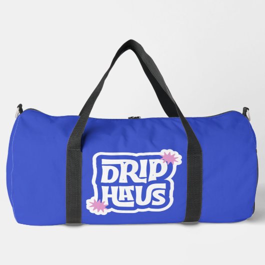 Drip Haus – Retro spielerisches Logo Duffle Bag (Vorderseite)