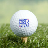Drip Haus – Retro spielerisches Logo Golfball (Insitu T-Shirt)