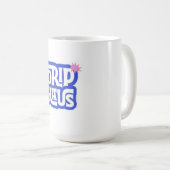 Drip Haus – Retro spielerisches Logo Kaffeetasse (VorderseiteRechts)