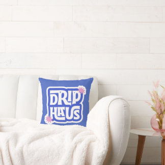 Drip Haus – Retro spielerisches Logo Kissen