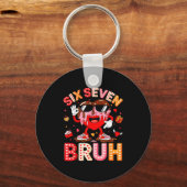 Drip Heart 67 Valentine Bruh Six Seven Meme 6 7 Ki Schlüsselanhänger (Vorderseite)