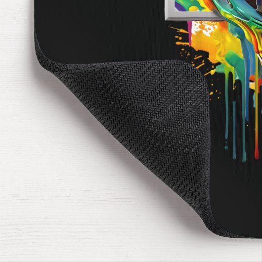 Drip Sketll Paint Splash Dripping Sketll Slam Dunk Mousepad (Ecke)
