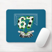 Drip Soccer Six Alpha Seven 67 Gen Mousepad (Mit Mouse)