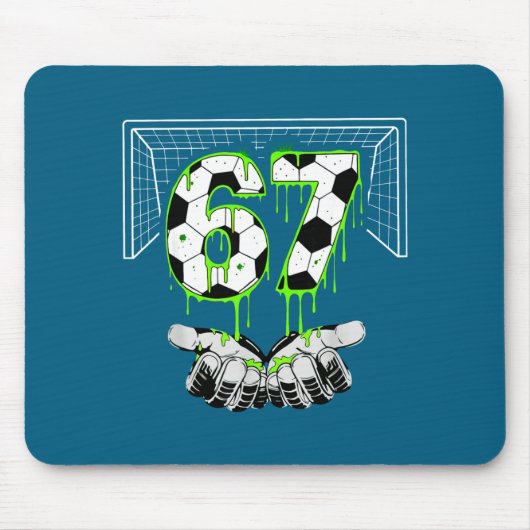 Drip Soccer Six Alpha Seven 67 Gen Mousepad (Vorne)