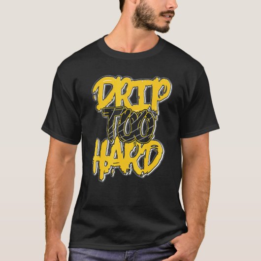 Drip Too Hard Lightning 4s Matching T-Shirt (Vorderseite)