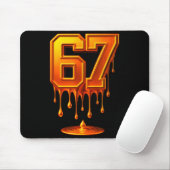 Dripng Gold 67 Meme Respect The Drip 67 Golden Aur Mousepad (Mit Mouse)