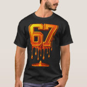 Dripng Gold 67 Meme Respect The Drip 67 Golden Aur T-Shirt (Vorderseite)