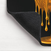 Dripng Gold Baseball respektieren den Tropfen Base Mousepad (Ecke)
