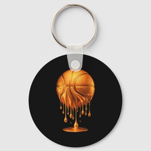 Dripng Gold Basketball Ball Hoop Net Slam Dunk Mvp Schlüsselanhänger (Vorderseite)